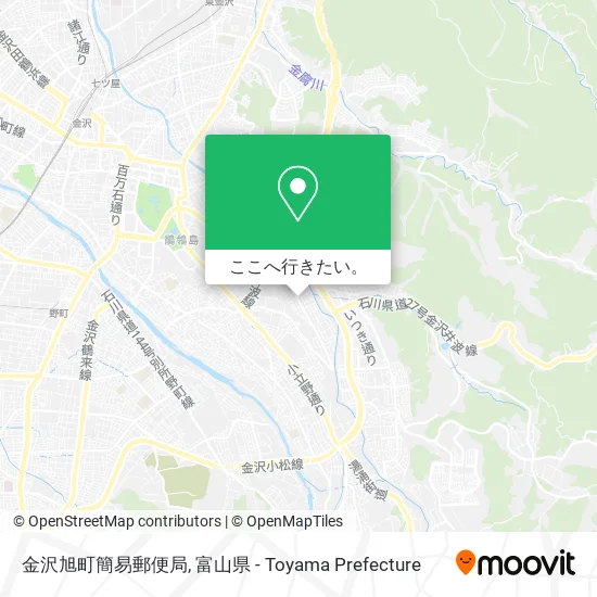 金沢旭町簡易郵便局地図