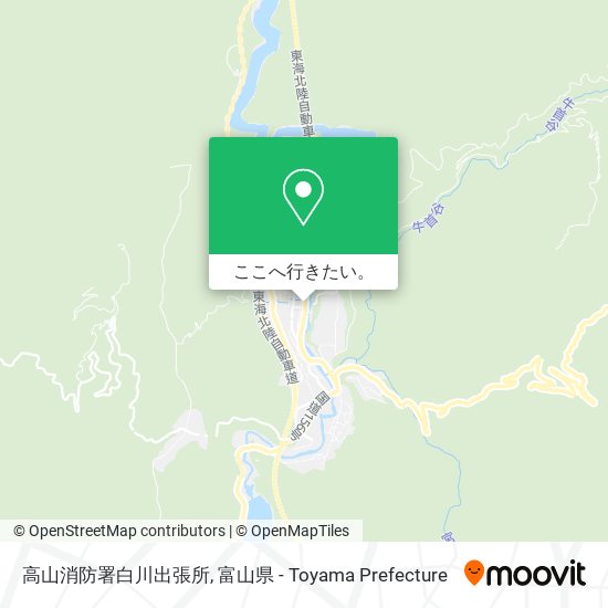 高山消防署白川出張所地図