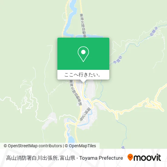 高山消防署白川出張所地図