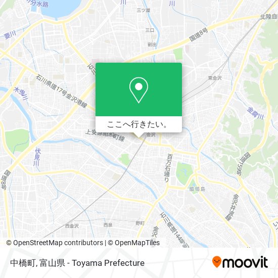 中橋町地図