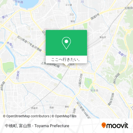 中橋町地図