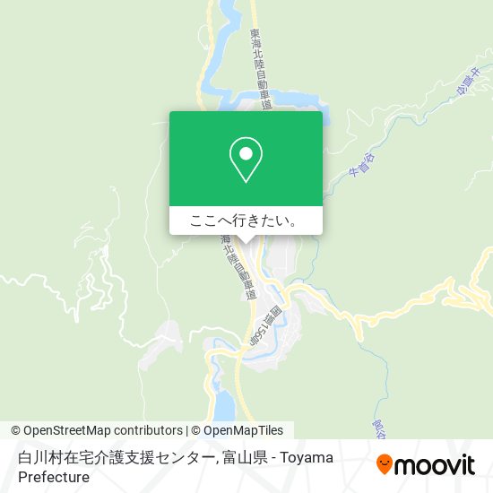 白川村在宅介護支援センター地図