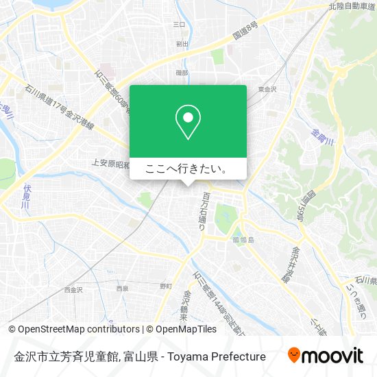 金沢市立芳斉児童館地図