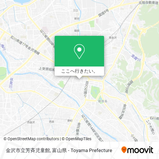 金沢市立芳斉児童館地図