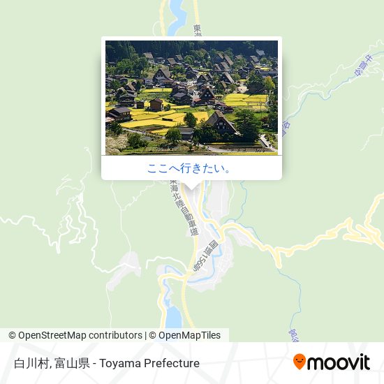 白川村地図
