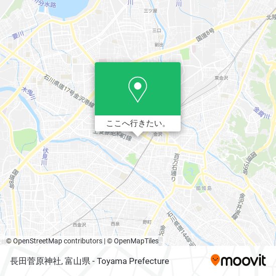 長田菅原神社地図