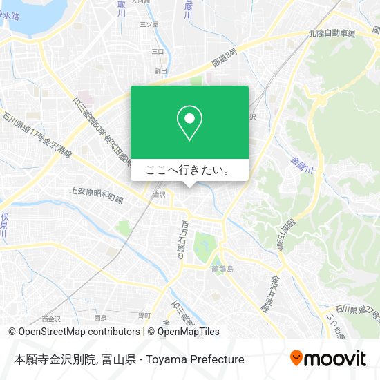 本願寺金沢別院地図