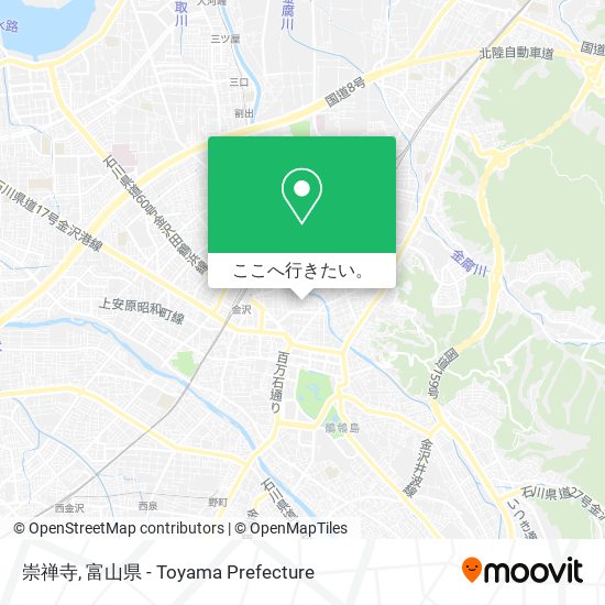 崇禅寺地図