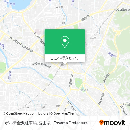 ポルテ金沢駐車場地図