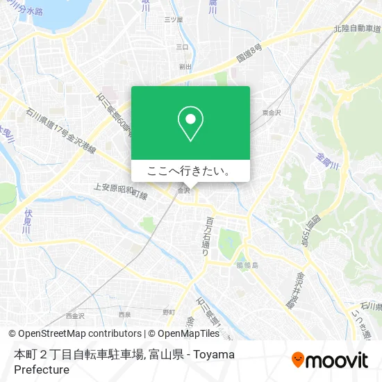 本町２丁目自転車駐車場地図