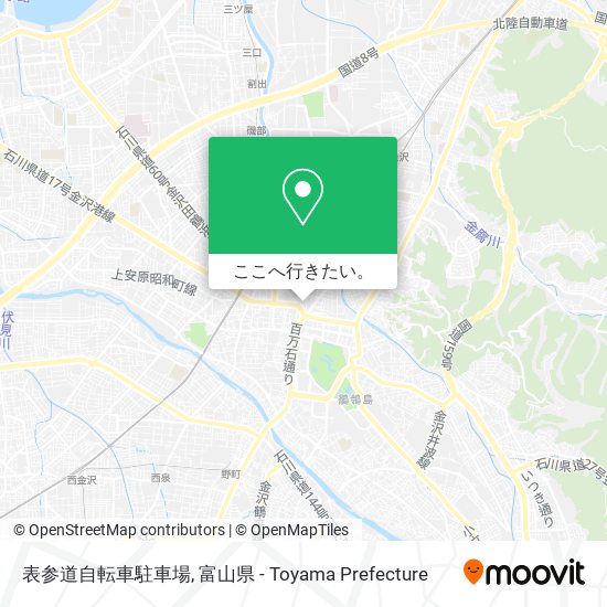 表参道自転車駐車場地図