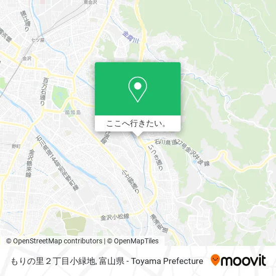 もりの里２丁目小緑地地図