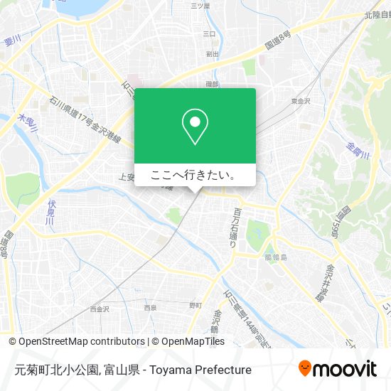 元菊町北小公園地図