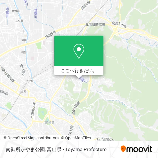 南御所かやま公園地図