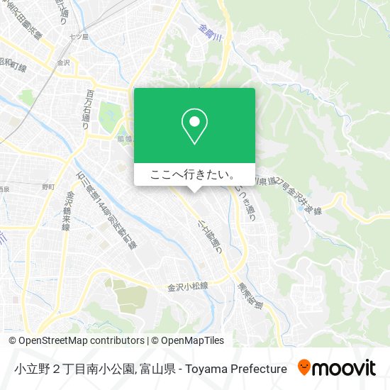 小立野２丁目南小公園地図