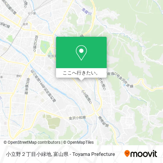 小立野２丁目小緑地地図