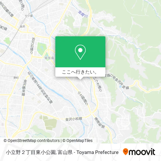 小立野２丁目東小公園地図