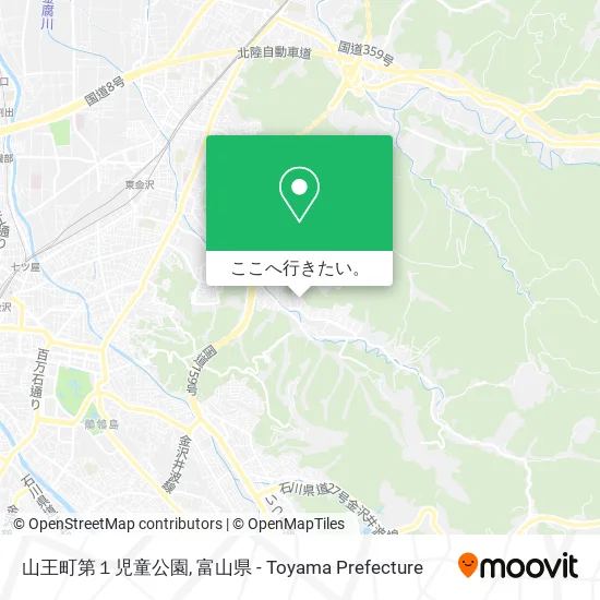 山王町第１児童公園地図