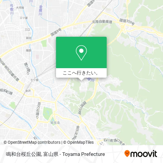 鳴和台桜丘公園地図