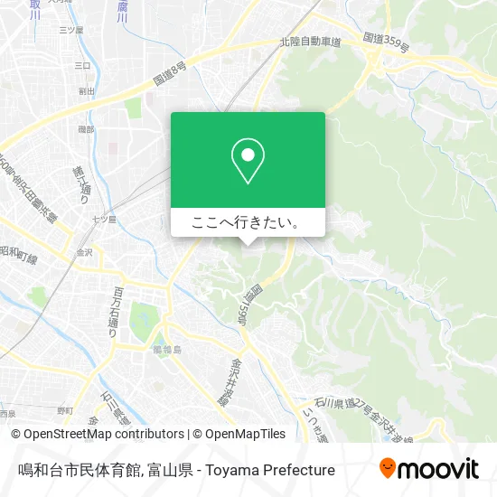 鳴和台市民体育館地図