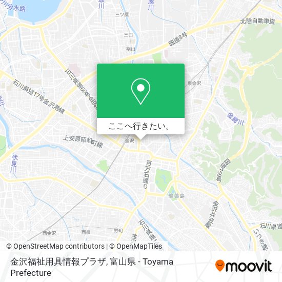 金沢福祉用具情報プラザ地図