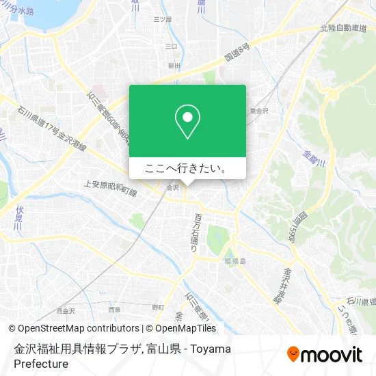 金沢福祉用具情報プラザ地図