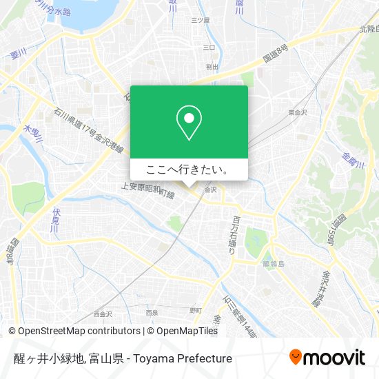 醒ヶ井小緑地地図