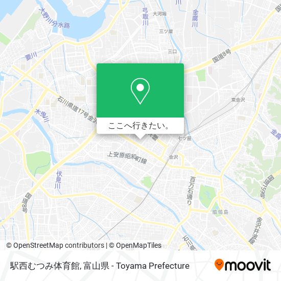 駅西むつみ体育館地図