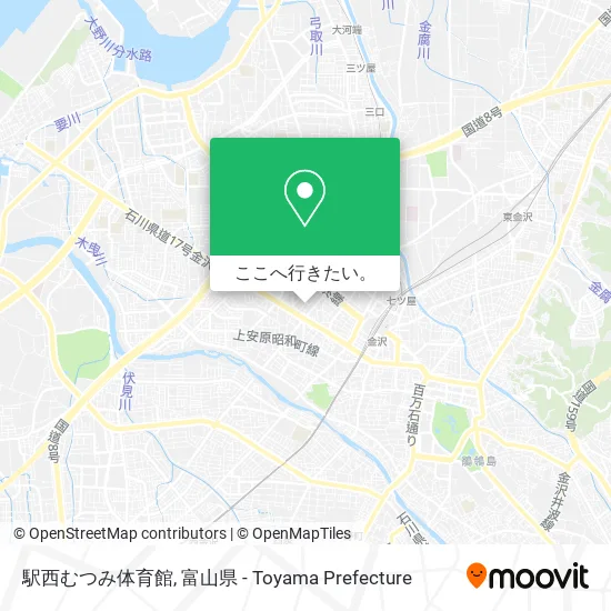駅西むつみ体育館地図