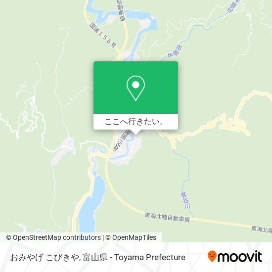おみやげ こびきや地図