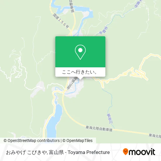 おみやげ こびきや地図