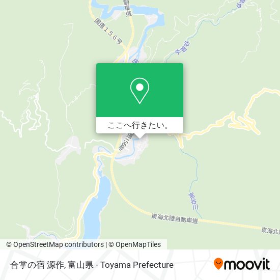 合掌の宿 源作地図