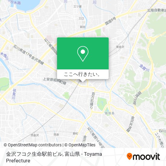 金沢フコク生命駅前ビル地図