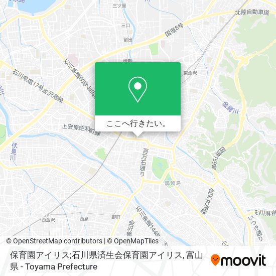 保育園アイリス;石川県済生会保育園アイリス地図