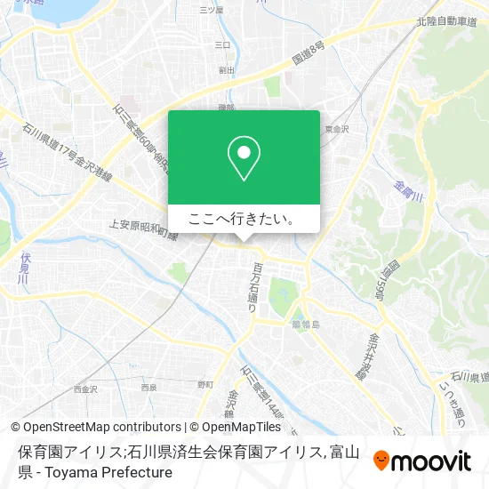 保育園アイリス;石川県済生会保育園アイリス地図