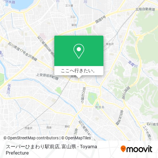 スーパーひまわり駅前店地図