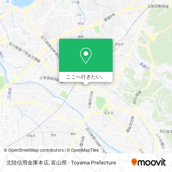 北陸信用金庫本店地図