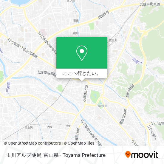 玉川アルプ薬局地図