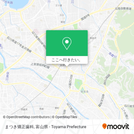 まつき矯正歯科地図