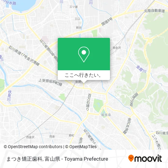 まつき矯正歯科地図