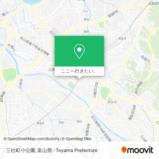 三社町小公園地図
