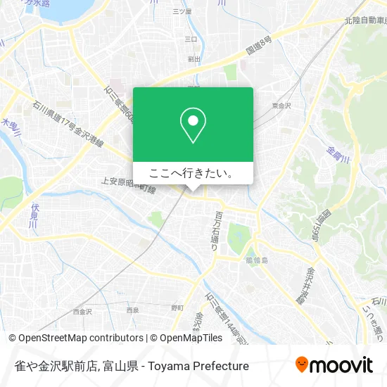 雀や金沢駅前店地図