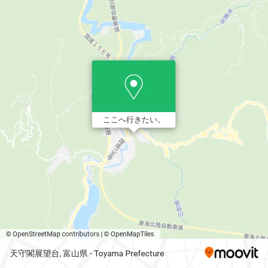 天守閣展望台地図