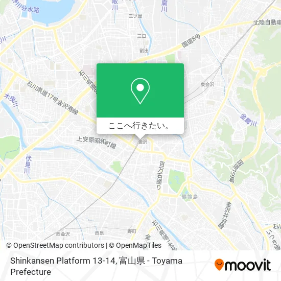 Shinkansen Platform 13-14地図