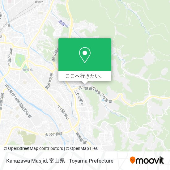 Kanazawa Masjid地図