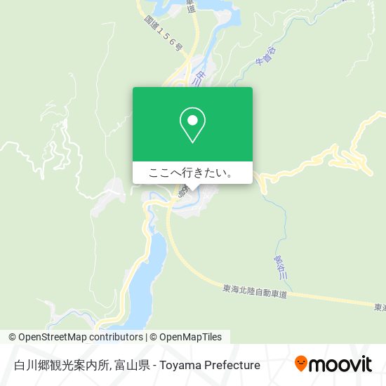 白川郷観光案内所地図