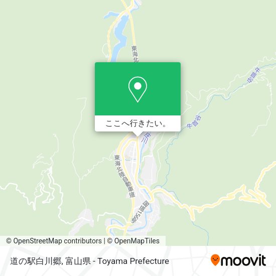 道の駅白川郷地図