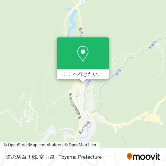 道の駅白川郷地図