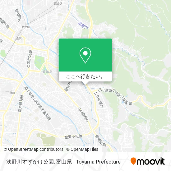 浅野川すずかけ公園地図