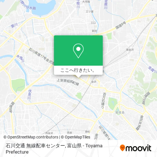 石川交通 無線配車センター地図